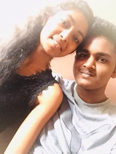 The first photograph of Pasindu and Nihara together